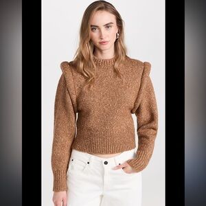 ASTR the Label Copper Brown Luciana Sweater Wide Shoulder Sweater. Small. $98